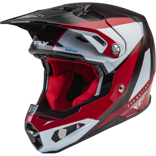 FLY Formula Carbon Prime Red/White/Red Carbon Helmet [Size:XS]