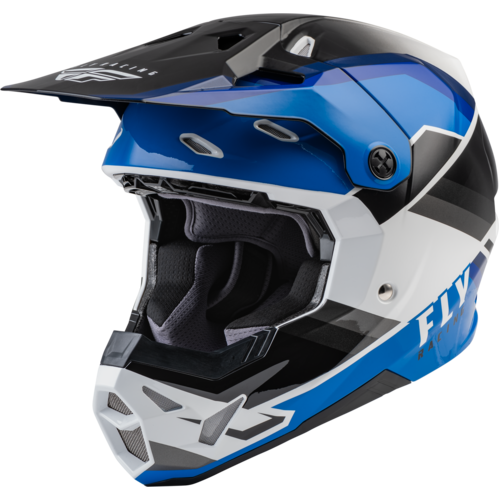 FLY Formula CP Rush Black/Blue/White Helmet [Size:XS]