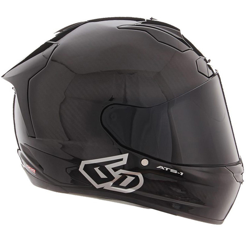 6D ATS-1R Solid Gloss Black Helmet [Size:XS]