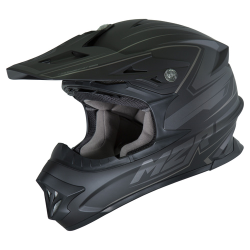 M2R EXO Rush PC-5F Matte Black Helmet [Size:XS]