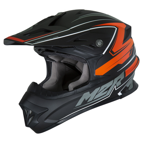 M2R EXO Rush PC-8F Matte Orange Helmet [Size:XS]