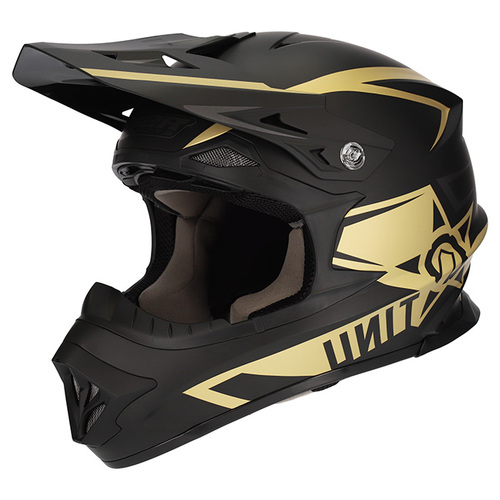 M2R EXO Unit Protech PC-9F Matte Gold/Black Helmet [Size:XS]