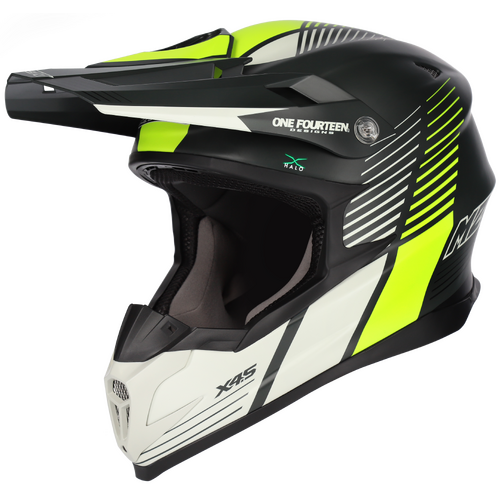 M2R X4.5 Spectrum PC-3F Matte Hi-Vis Helmet [Size:XS]