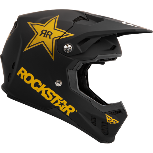 FLY 2023 Formula CC Rockstar Matte Black/Gold Helmet [Size:SM]