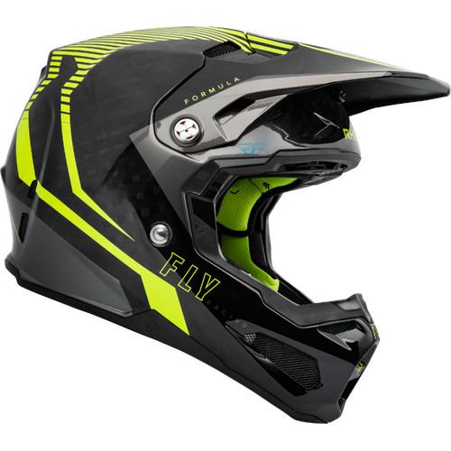 FLY 2023 Formula Carbon Tracer Hi-Vis/Black Helmet [Size:XS]