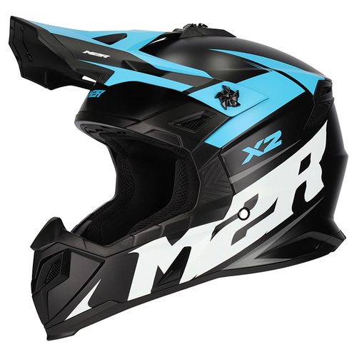 M2R X2 Charger PC-2F Matte Blue Helmet [Size:XS]