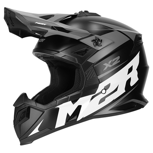 M2R X2 Charger PC-5F Matte Silver Helmet [Size:XS]
