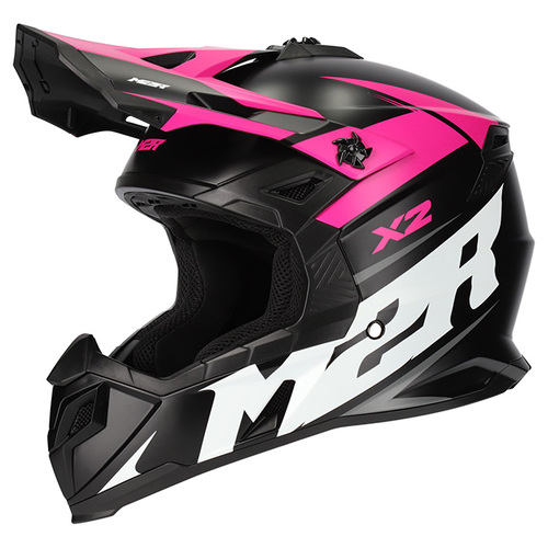 M2R X2 Charger PC-7F Matte Pink Helmet [Size:SM]