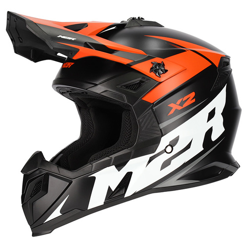 M2R X2 Charger PC-8F Matte Orange Helmet [Size:XS]