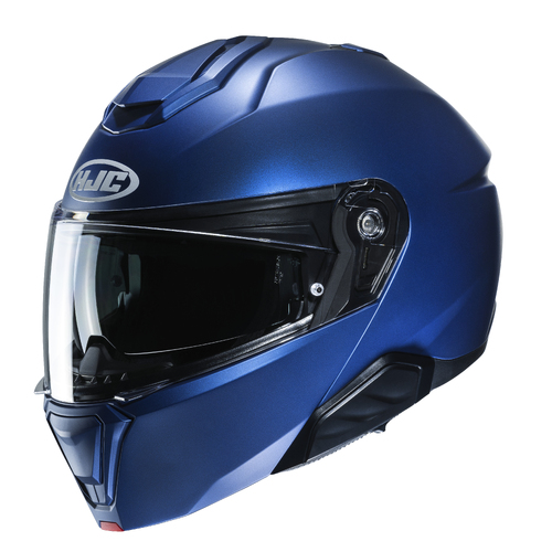 HJC I91 Semi Flat Metallic Blue Helmet [Size:MD]