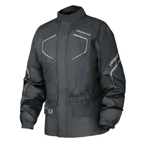 DriRider Thunderwear 2 Black Rainwear Jacket [Size:XS]