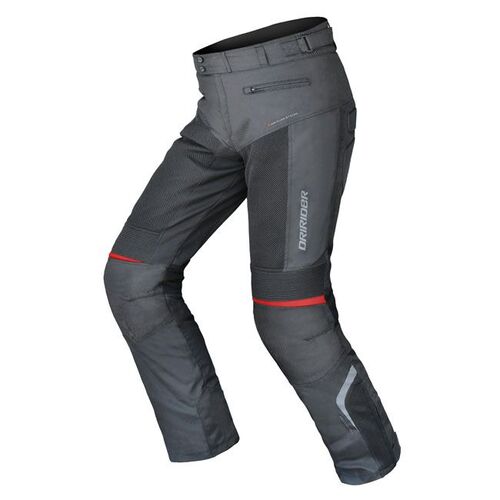 DriRider Air-Ride 2 Black/Black Womens Textile Pants [Size:16]