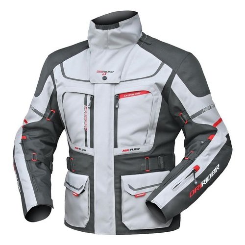 DriRider Vortex Adventure 2 All Season Grey/Black Textile Jacket [Size:SM]