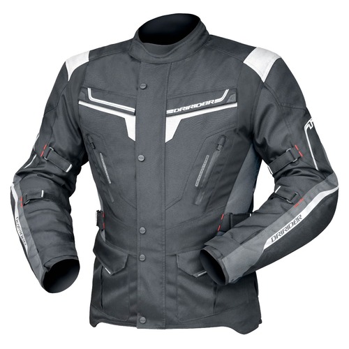 DriRider Apex 5 Black/White/Grey Textile Jacket [Size:2XL]