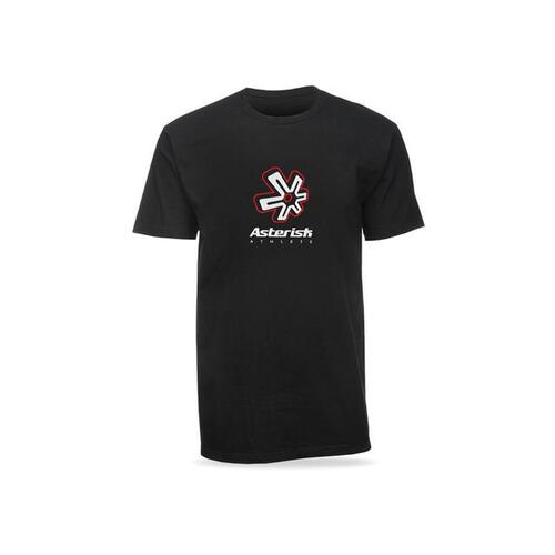 Asterisk Casual Wear Athlete Black Tee [Size:MD]