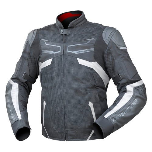 DriRider Climate Control Exo 3 Black/White Textile Jacket [Size:XS]