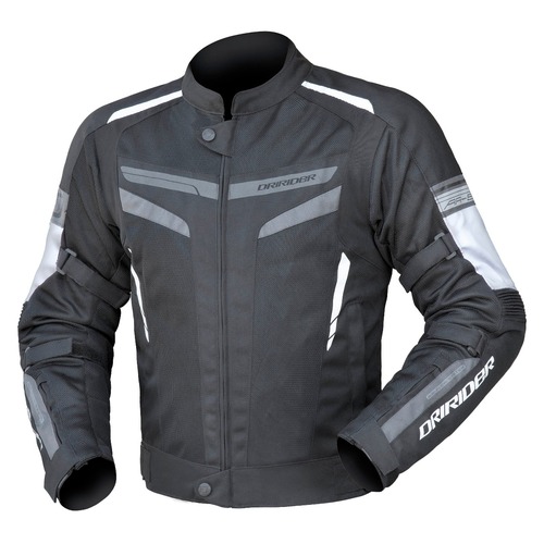 DriRider Air-Ride 5 Black/White/Grey Textile Jacket [Size:XS]