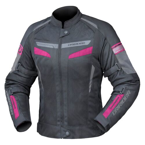 DriRider Air-Ride 5 Black/Pink Womens Textile Jacket [Size:6]
