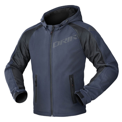 DriRider Atomic Navy Textile Hoodie Jacket [Size:XS]