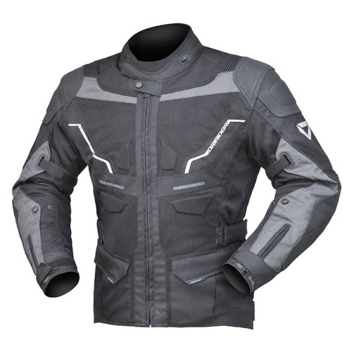 DriRider Nordic 4 Airflow Black Leather/Textile Jacket [Size:SM]