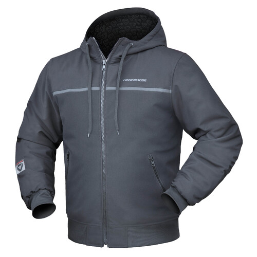 DriRider Legion Black Textile Hoodie Jacket [Size:MD]