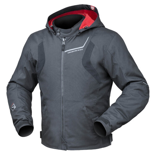DriRider Urban 2 Black/Black Textile Hoodie Jacket [Size:XS]