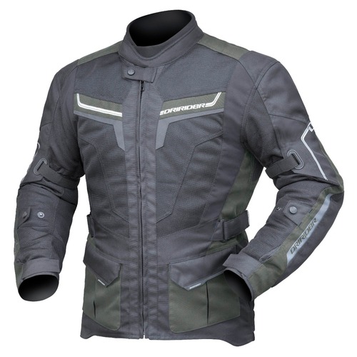 DriRider Air-Ride 5 Airflow Olive/Black Textile Jacket [Size:SM]