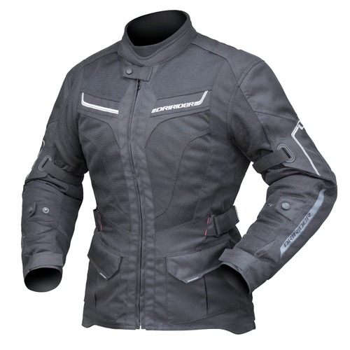 DriRider Apex 5 Airflow Black Womens Textile Jacket [Size:8]