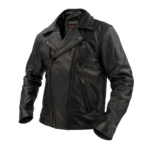 Argon Brazen Cruiser Black Leather Jacket [Size:52]