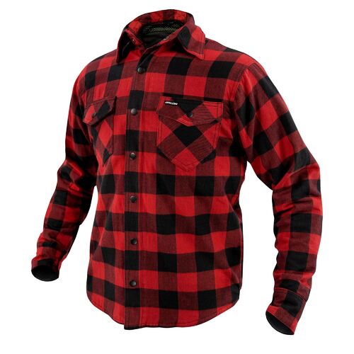 Argon Hatchet Black/Red Flanno Textile Jacket [Size:46]