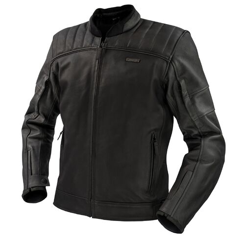 Argon Recoil Black Non-Perforated Leather Jacket [Size:48]