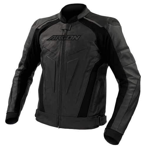 Argon Descent Stealth Non-Perforated Leather Jacket [Size:48]