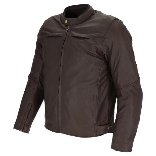 Argon Dodge Vintage Brown Leather Jacket [Size:48]