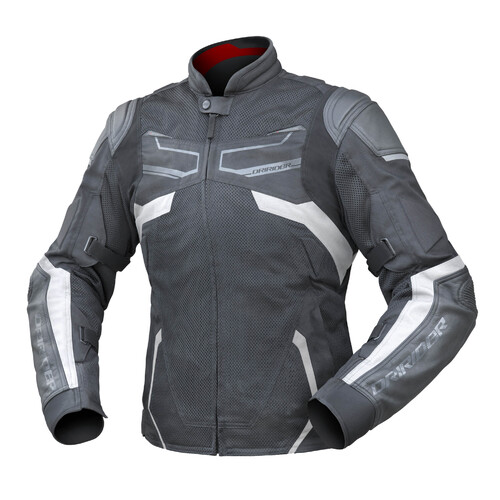 DriRider Climate Control Exo 3 Black/White Womens Textile Jacket [Size:6]