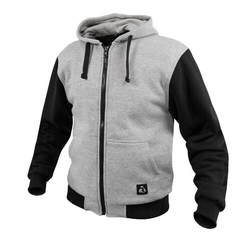 Argon Renegade Fleece Grey/Black Textile Hoodie Jacket [Size:48]