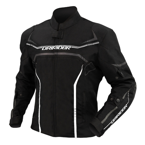 DriRider Origin Black/White Textile Jacket [Size:SM]