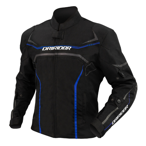 DriRider Origin Black/Blue Textile Jacket [Size:SM]
