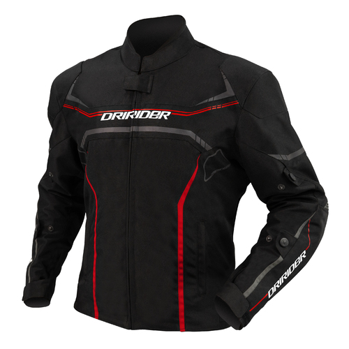 DriRider Origin Black/Red Textile Jacket [Size:SM]