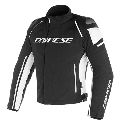 Dainese Racing 3 D-Air Matte Black/Matte Black/White Perforated Leather Jacket [Size:52]