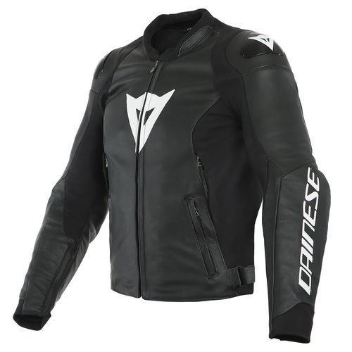 Dainese Sport Pro Black/White Leather Jacket [Size:50]