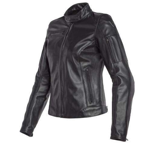 Dainese Nikita 2 Lady Black Womens Leather Jacket [Size:50]