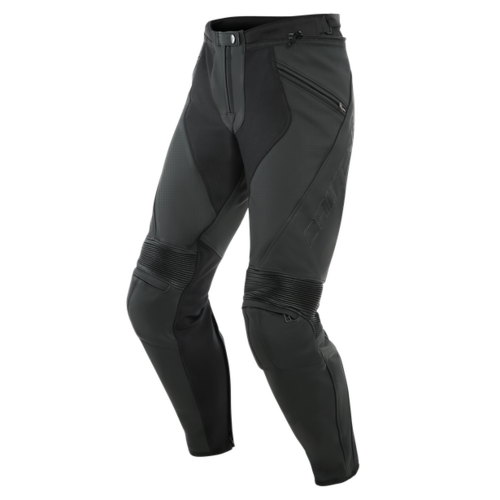 Dainese Pony 3 Matte Black Perforated Leather Pants [Size:46]