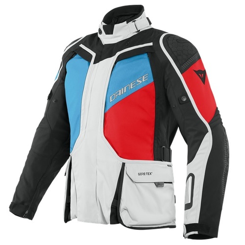 Dainese D-Explorer 2 Gore-Tex Glacier Grey/Blue/Lava Red/Black Textile Jacket [Size:50]