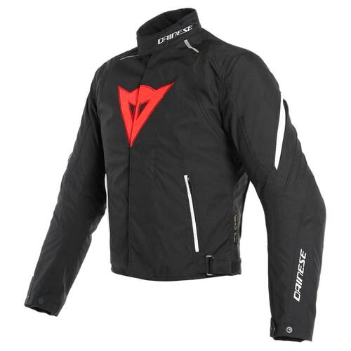 Dainese Laguna Seca 3 D-Dry Black/Lava Red/White Textile Jacket [Size:48]