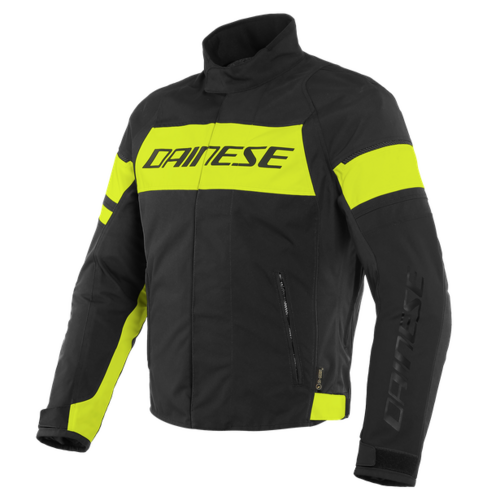 Dainese Saetta D-Dry Black/Fluro Yellow/Black Textile Jacket [Size:54]