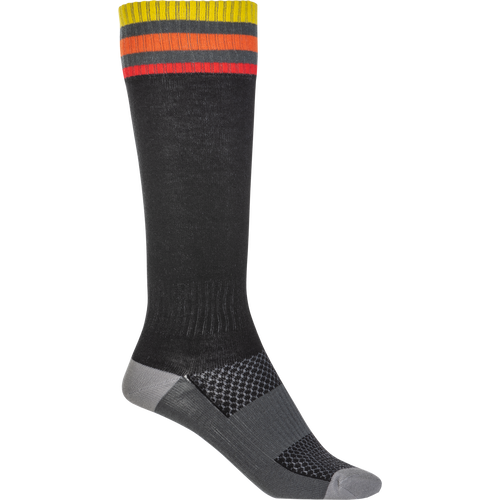 FLY 2023 MX Black Thin Socks [Size:SM/MD]