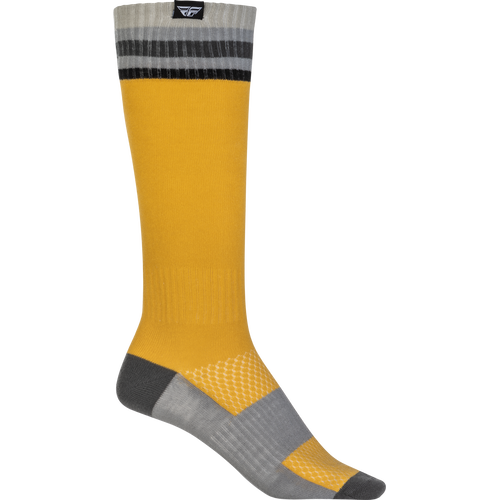 FLY 2023 MX Yellow Thin Socks [Size:SM/MD]