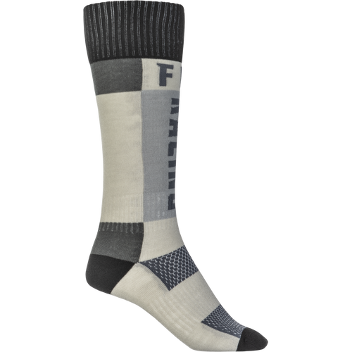FLY 2023 MX Grey/Black Thick Socks [Size:SM/MD]