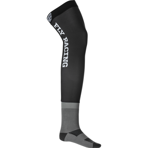 FLY 2023 Black/Grey/White Knee Brace Socks [Size:SM/MD]