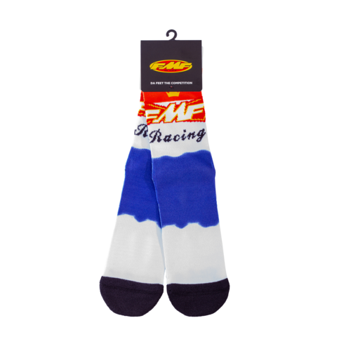 FMF Racing King Of Racing Socks White/Blue